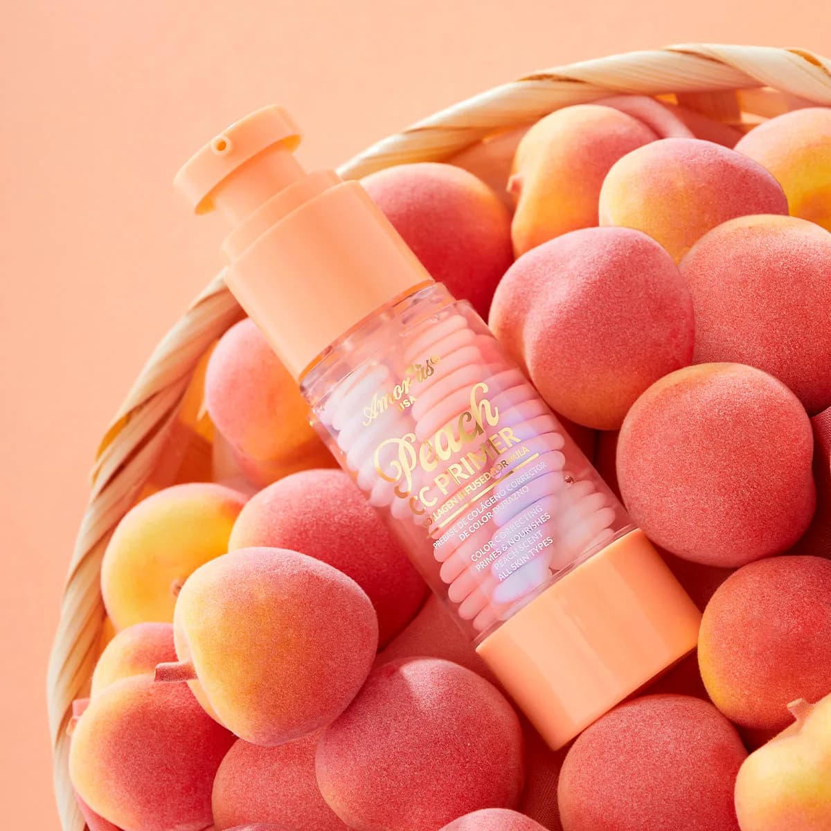 Peach CC Primer - Collagen Infused Formula - foto 4